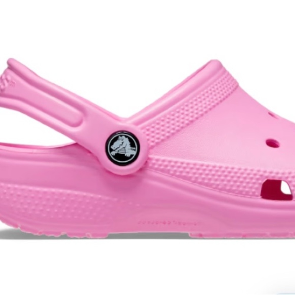 Pink crocs
